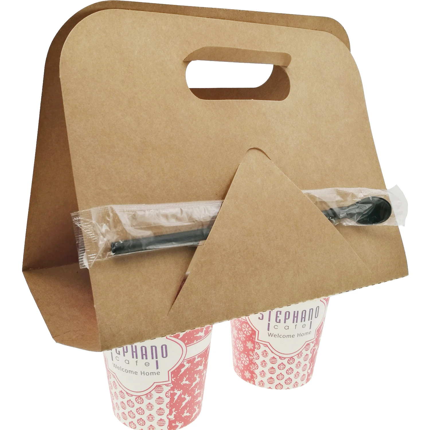 Flat Packing Cup Holder Paper Bag Coffee To Go Cup - Buy Cup Holder Paper  Bag,Coffee To Go Cup,Flat Packing Cup Holder…