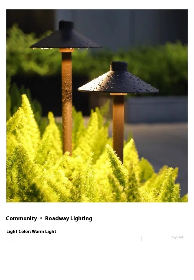 product led low voltage lawn lights brass led bollard garden light with brass thread stake-8