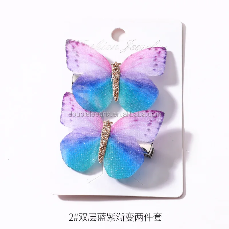 10xbaby baby girl wholesale children Girls butterfly hair bobbles /clips Read. 