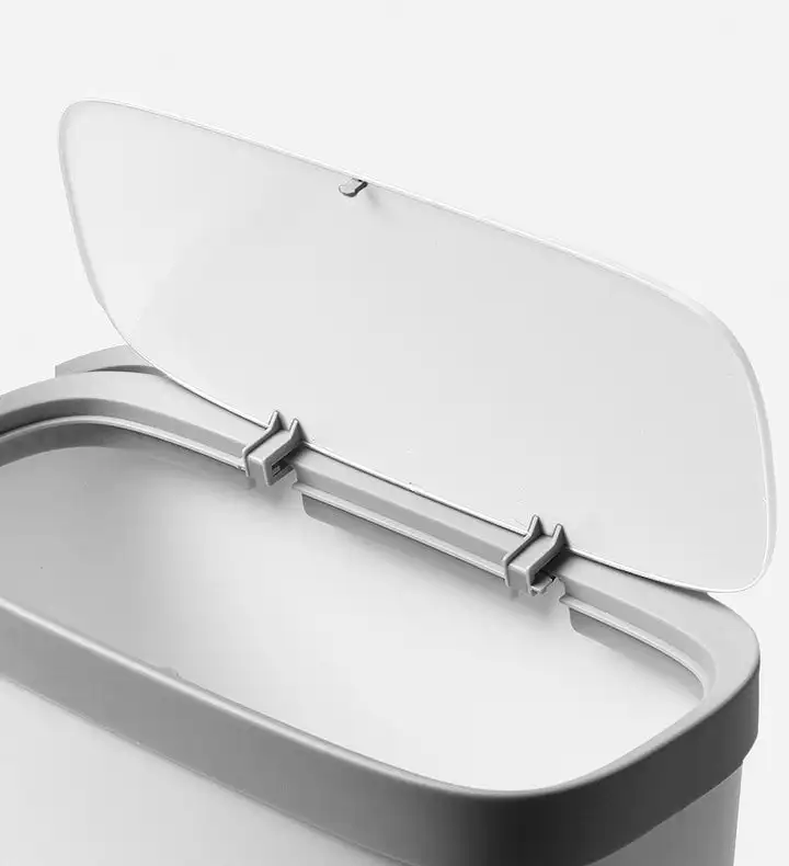 Joybos Bathroom Narrow Garbage Bin With Lid Slim Plastic Trash Can