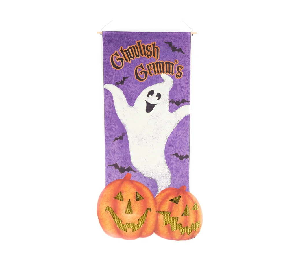 Home hanging lighting pumpkin flag decoration halloween