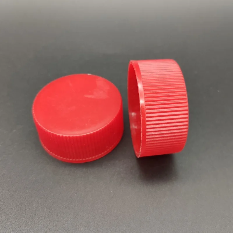 red plastic caps