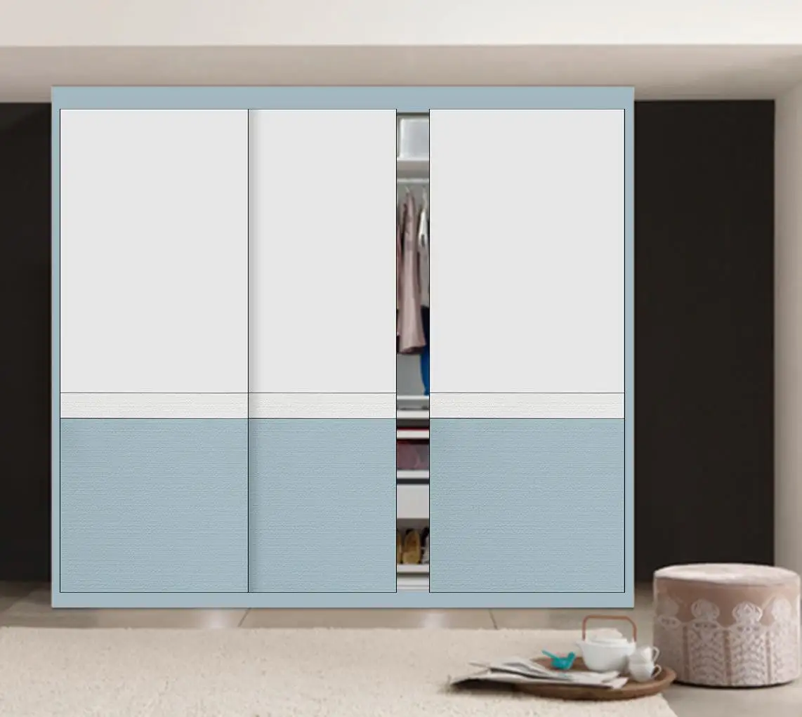 Open Storage Sunmica Wardrobe Designs