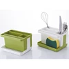 Sponge Kitchen Plastic Draining Rack Dish Self Draining Sink Storage Rack Kitchen Organizer Stands Utensils Towel Rack