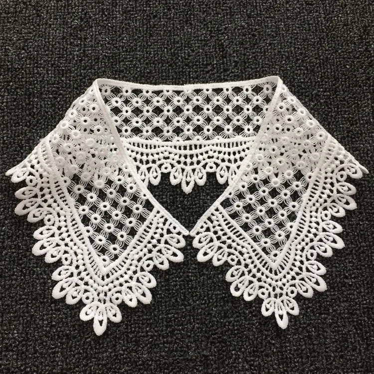 棉线花边衣领补丁镂空蕾丝钩花花边补丁服装