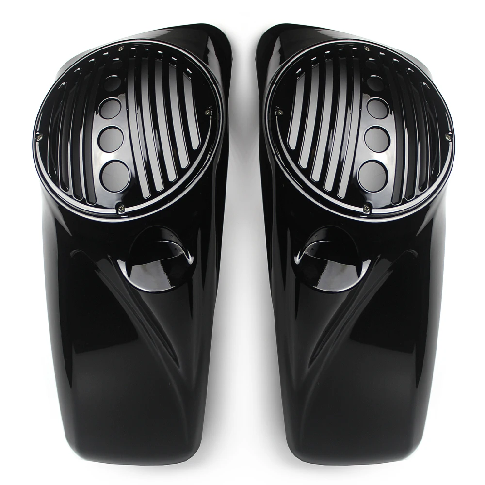 Motorcycle 8" Speaker Lids Abs Vivid Saddle Bag Speaker Saddle Bag Lids