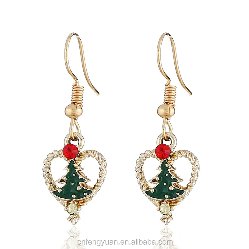 Christmas Earring Pendant Christmas Decoration For Home Happy New Year ...