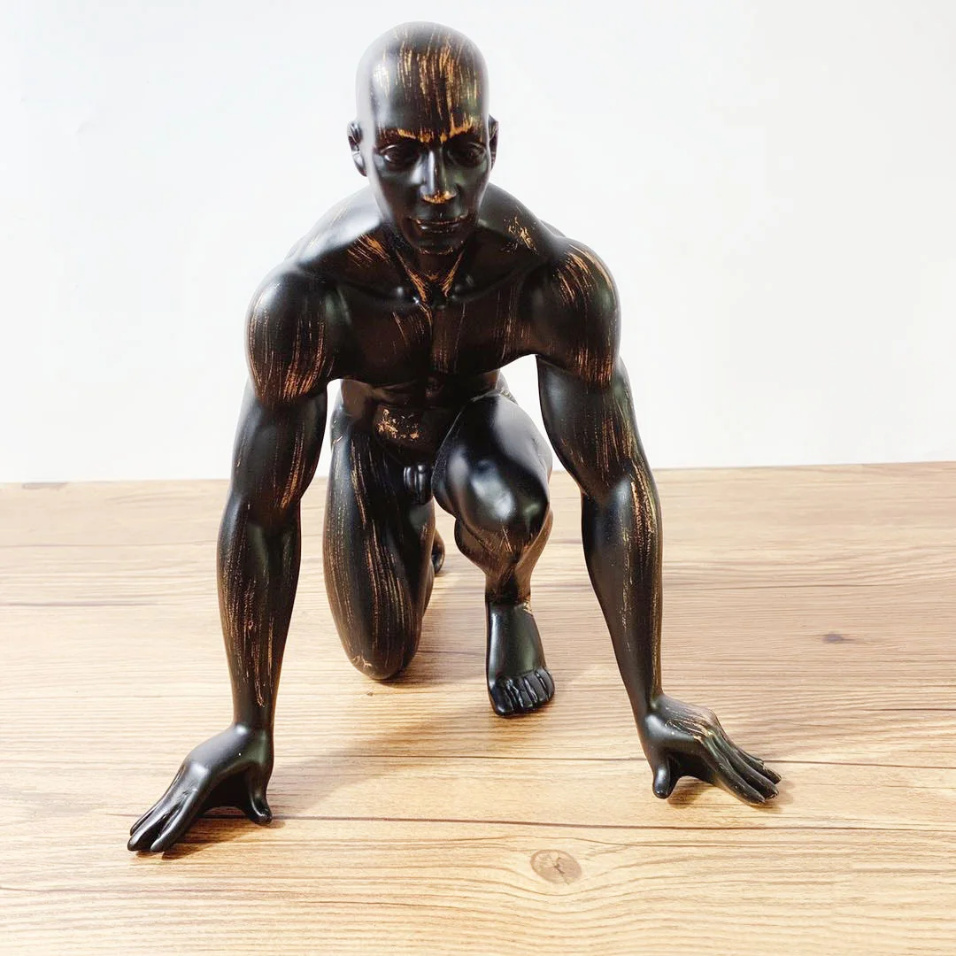 仿古铜像雕像铜雕运动男子雕像