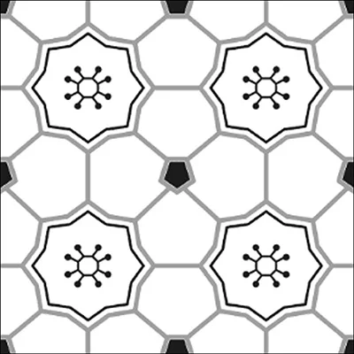 Hasin Black Series Decorative Design 20x20 Carpet Ceramic Matt Surface Floor And Wall Tile