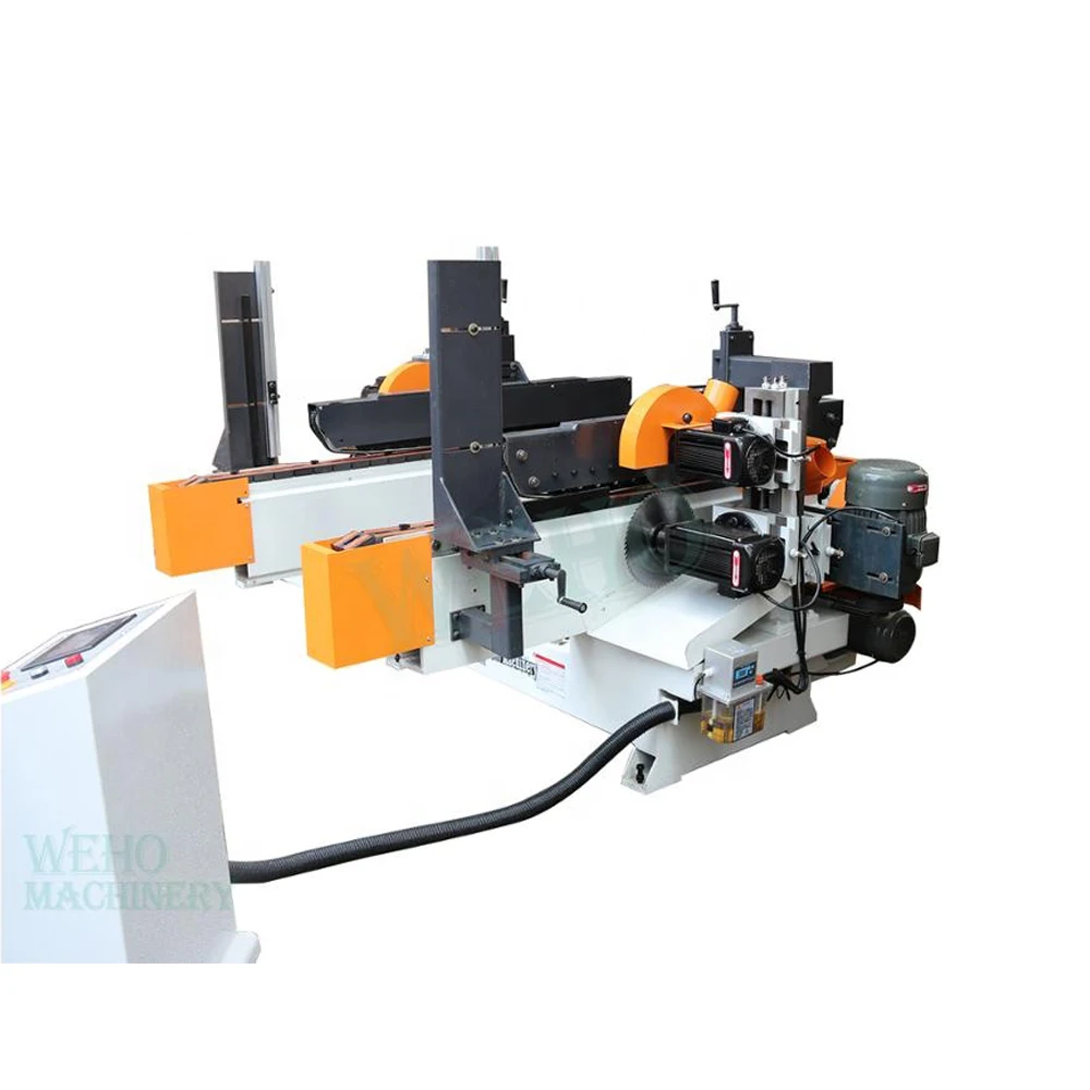Wood Profiler Edge Milling Trimming Sawing Profiling Machine Double End