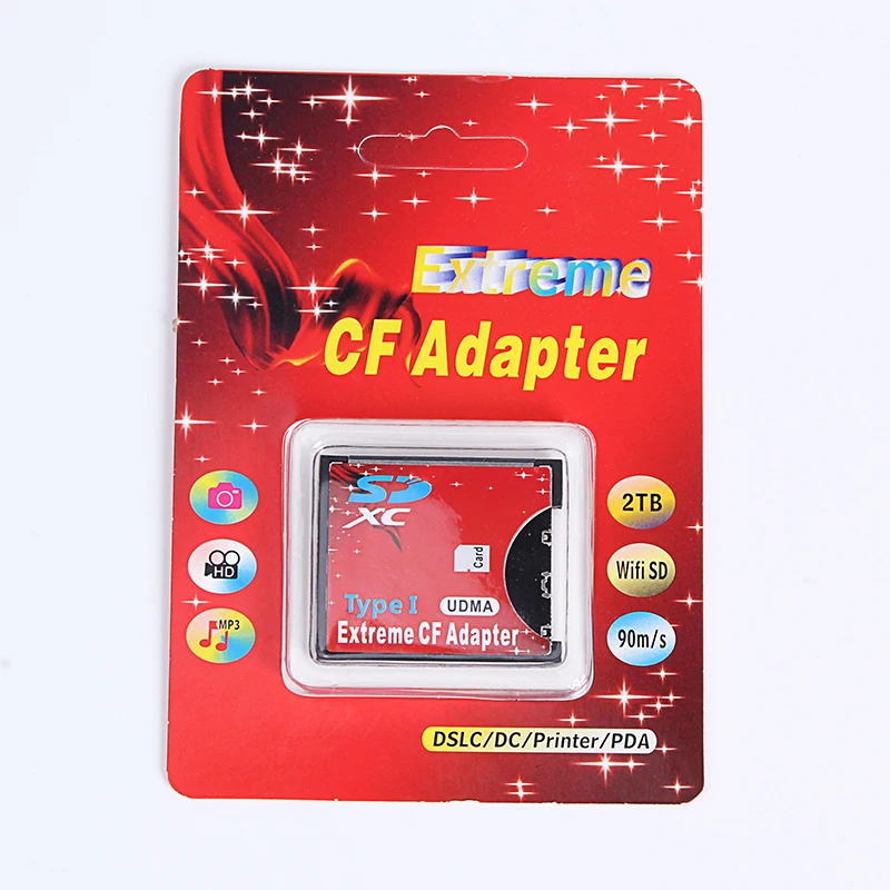 for SD card to CF Compact Flash Memory Card Reader Adapter