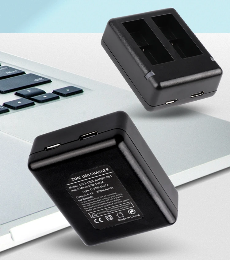 动作相机黑色配件多双usb动力电池充电器适用于gopro英雄9 英雄10 Buy Ahdbt 901双流道gopro 9 10英雄9配件芥末功率hero9无线gopro充电器 快速快速usb安全快速充电go Pro Gopro 9 10英雄9黑棒多电池充电器适配器gopro 电池充电器 可充电电池gopro双充电器telesin适配器