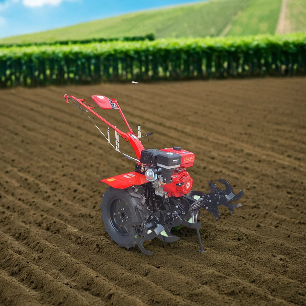 7hp 4 Stroke Belt Drive Agricultural Gasoline / Petrol Power Tillers