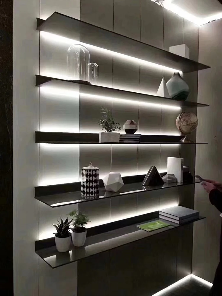 Wall Mounted Led Storage Holder Minimalism Home Decoration Led Storage