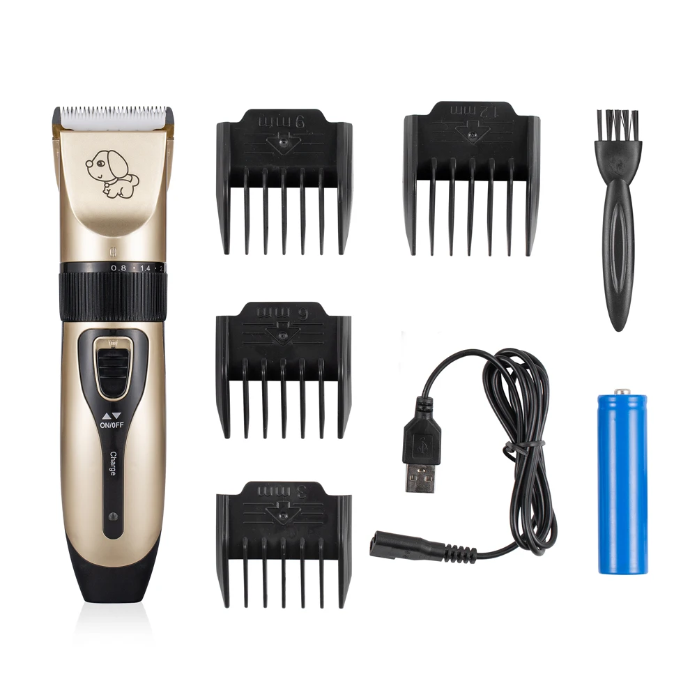 Professional Rechargeable Electric Ceramic Blade Low Noise Animal Pet