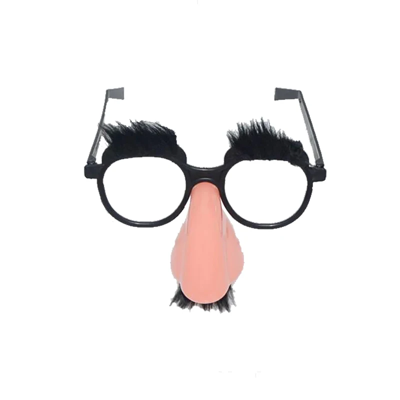 Funny Fake Nose Mustache Clown Fancy Dress up Costume Props Party Glasses Hot