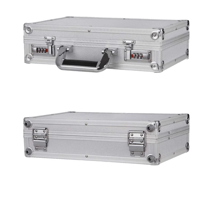 Aluminum Hard Case Briefcase Toolbox Storage Box Case Silver Carrying Case Briefcase Buy