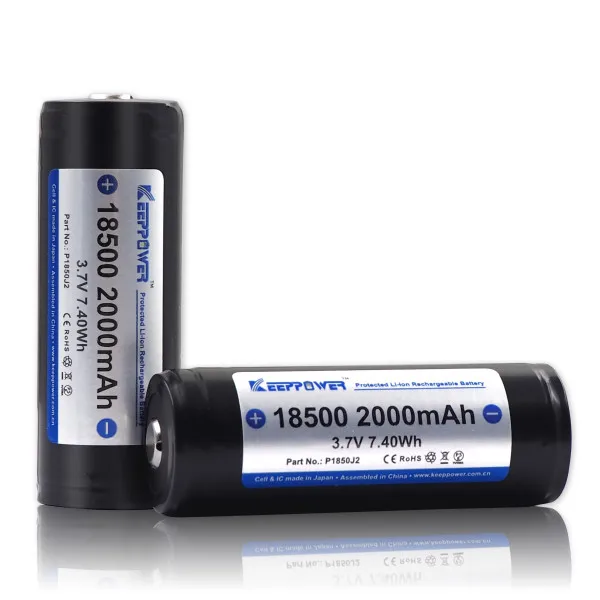 Batterie Li-ion Keeppower UH1850P 18500 - 1500mAh, Courant Max 22A - Pour Applications Haute Puissance
