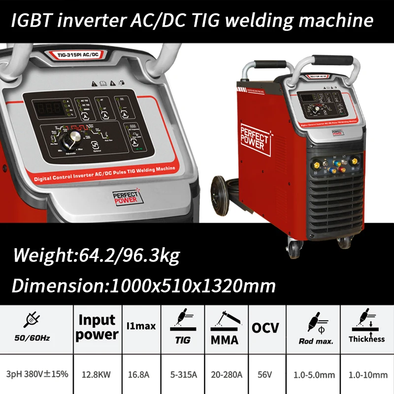 Ac/dc Tig Welder Arc Welders Tig 315 Amp Pulsed Tig - Buy Ac/dc Tig ...