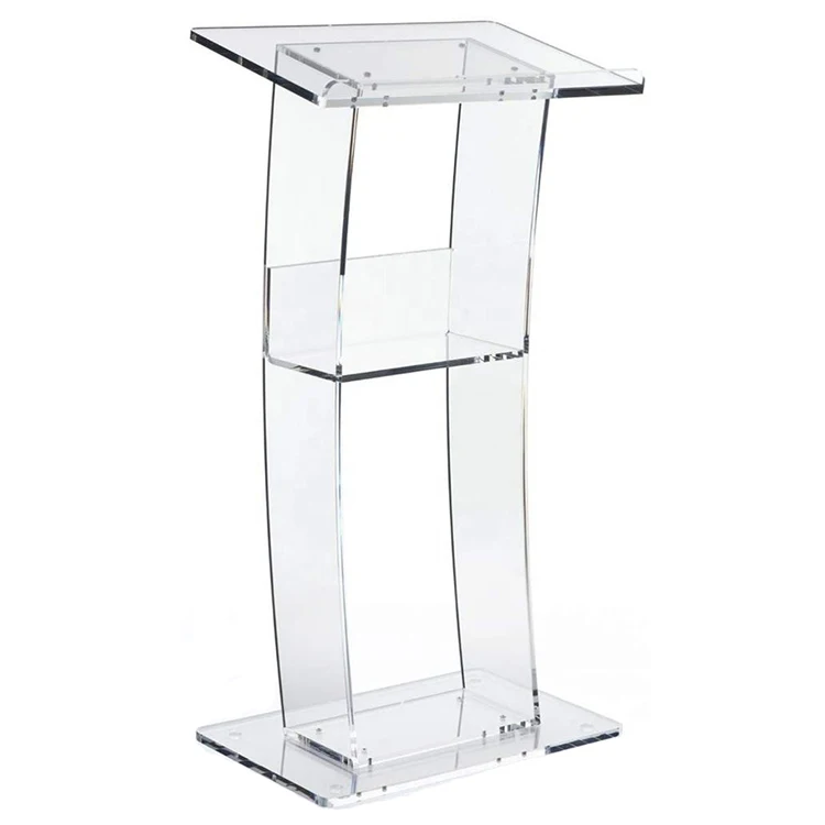 Acrylic Lectern/podium/rostrum,Square Clear Stand For Acrylic Church ...