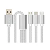 Multi 3-in-1 Phone Data Cable Nylon Ribbon Cable Phone Charging Cable Type-C Android