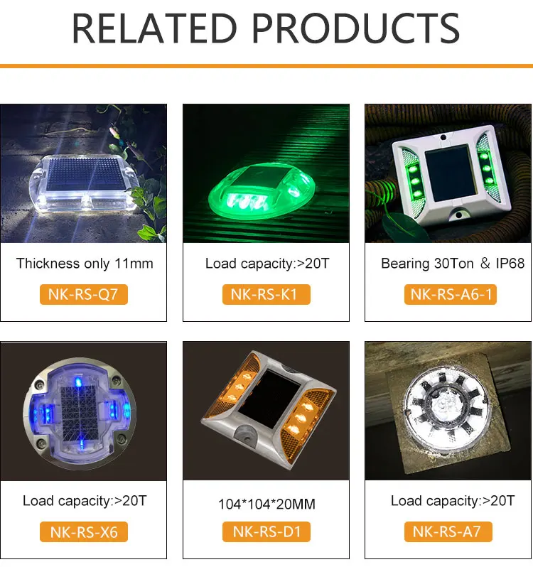 Energy Saving pathway road maker aluminum solar LED road stud