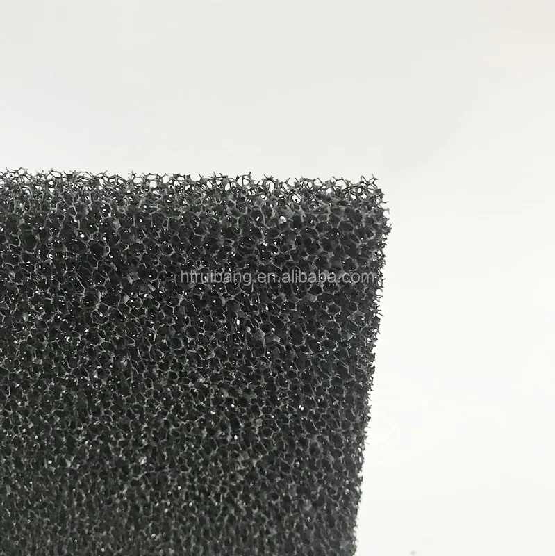 New Design Granular Activated Carbon Foam Sponge Air Filter Black Pu