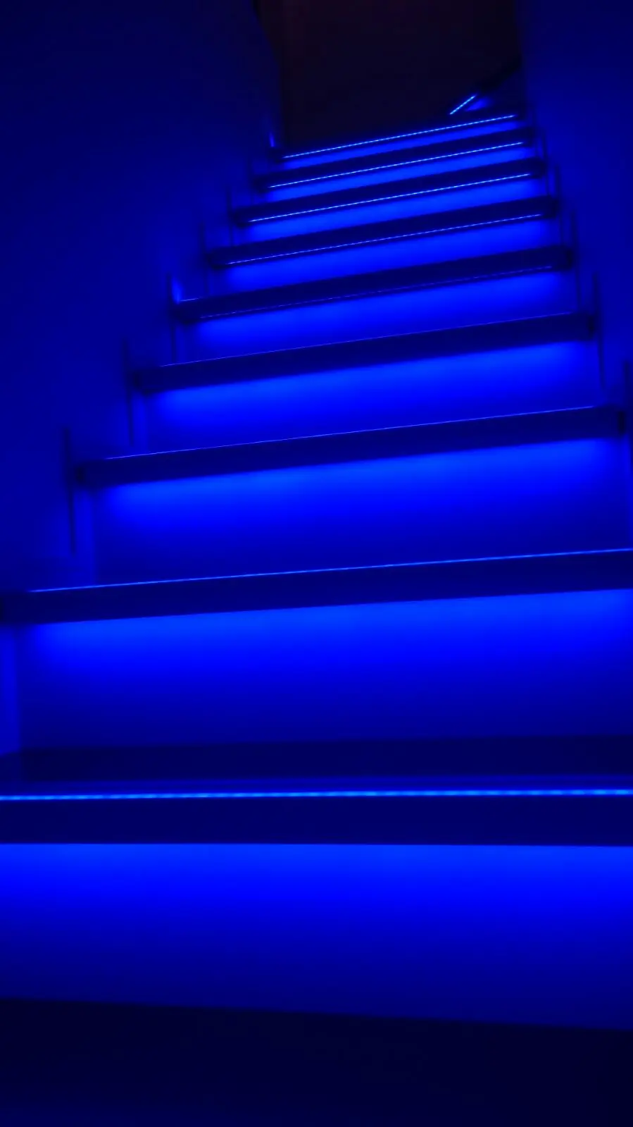 blue led step lights