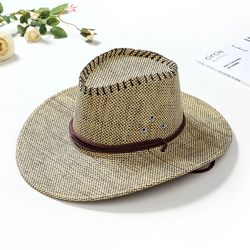 
Wholesale One Side Denim Hat Outdoor Travel Sunshade Wide Brim Cowboy Hat 