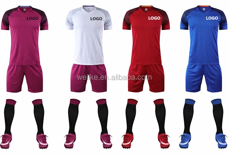 Source Purple Wholesale cheap football soccer uniforms custom team best  cheap soccer jerseys on m.