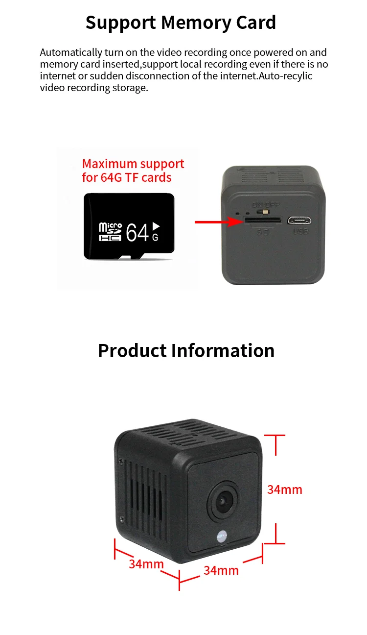 small battery spy cameras