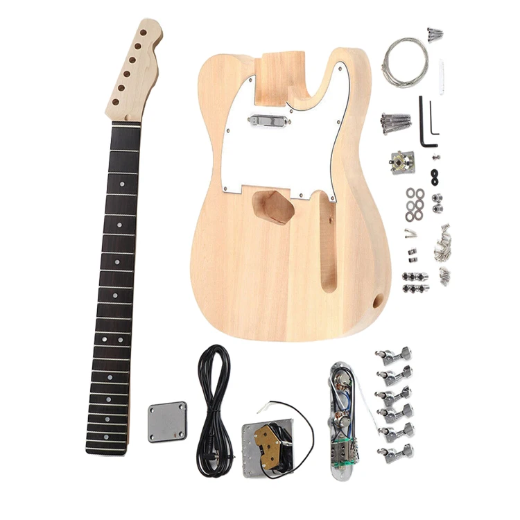 Diy Tl Guitar Kit In Wood Body Dark Neck Guitar Body Buy Unfinished