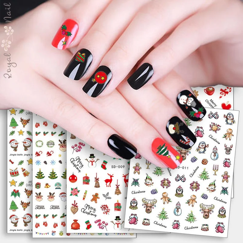 Christmas Holiday Sticker Factory Selfadhesive Nail Decals Buy Christmas Halloween Holiday