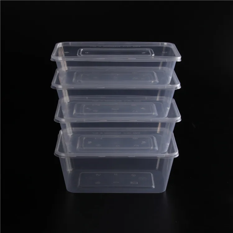 Wholesale disposable rectangular pp plastic eco friendly hot food storage containers for children