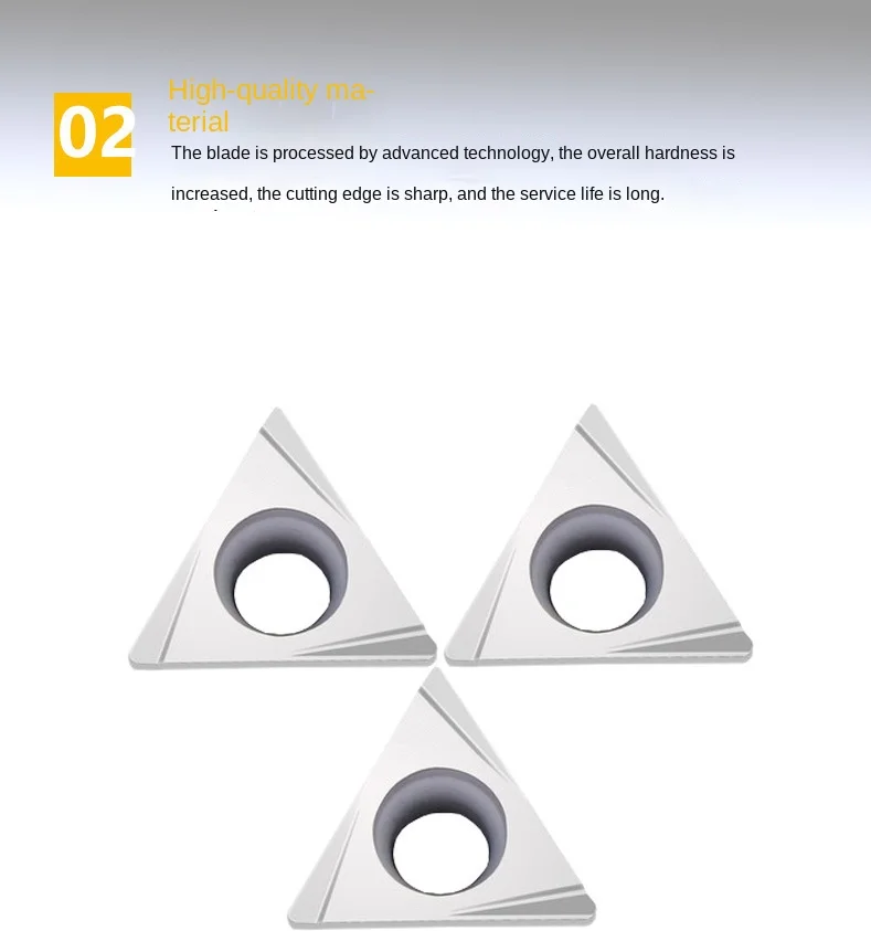 TNMG160404-BF-2-AP105 CNC Cutting Insert for Lathe Uncoated Machining Quenched Materials and High-Hardness Materials 55HRC