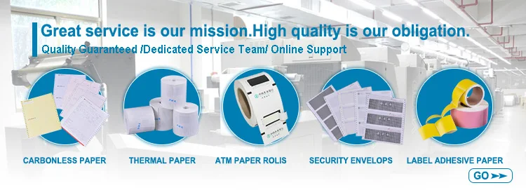 carbonless paper roll 3plys