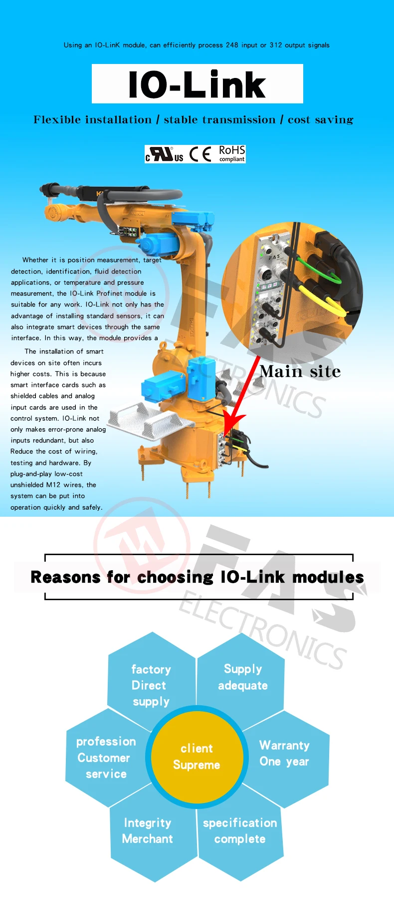 Field Io Link Master With Profinet Io-link Cc-link Ethernet Ip Ethercat ...
