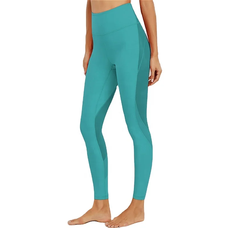 High Waist Workout Women Gym Tights Athletic Leggings Fitness 86 Nylon 14 Spandex Yoga Pants