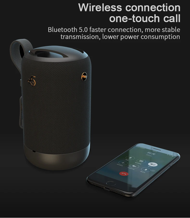 Outdoor portable colorful waterproof Wireless stereo bluetooth Speaker - ANKUX.COM