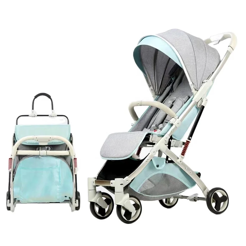 Customized Wholesale High Quality Light Weight Folding Portable Baby Trolley Stroller For Sitting And Lying Outdoor Travel