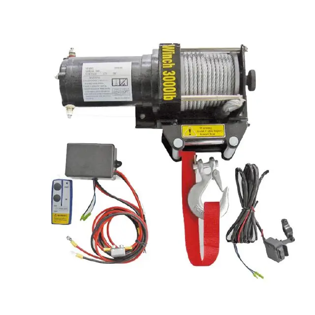 12v/24v Atv Winch Gdy3000lba1,Electric Winch Guide For Atv 4x4 Winch