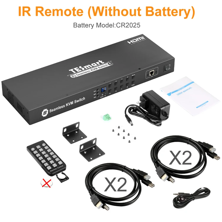 Tesmart Seamless 8x1 Hdmi Kvm Switch 4k Uhd Pip Pictureinpicture 8