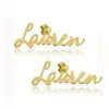 Diy Gift Jewelry Custom Personalized Name Stainless Steel Stud Earring