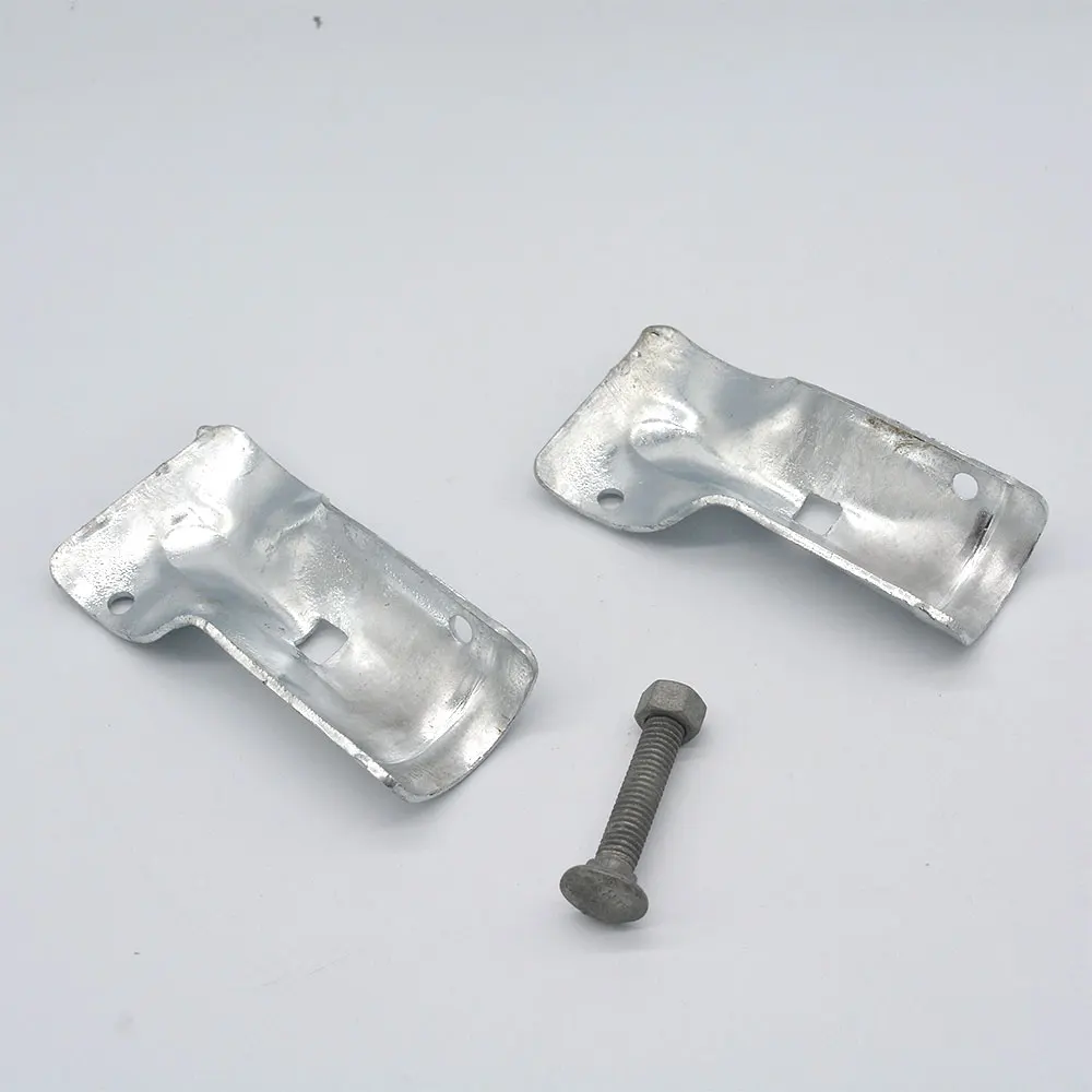 Chain Link Fence End Rail Clamp - 1 3/8" X 1 3/8" T Clamp, Galvanized Steel