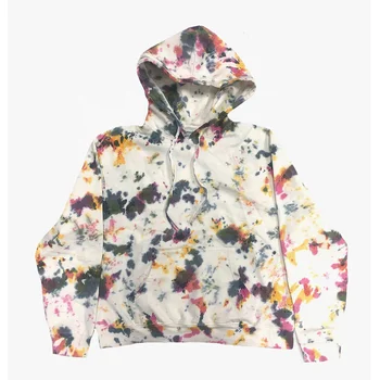 Diznew Custom Wholesale White Tie Dyed Oversized Pullover Hoodie For ...