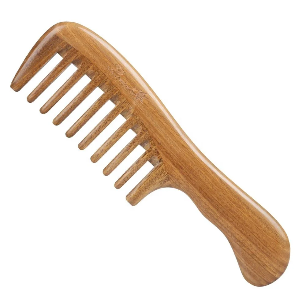 Wooden Comb Manufacture Hair Comb for Detangling Wide Tooth Wood Comb for C...