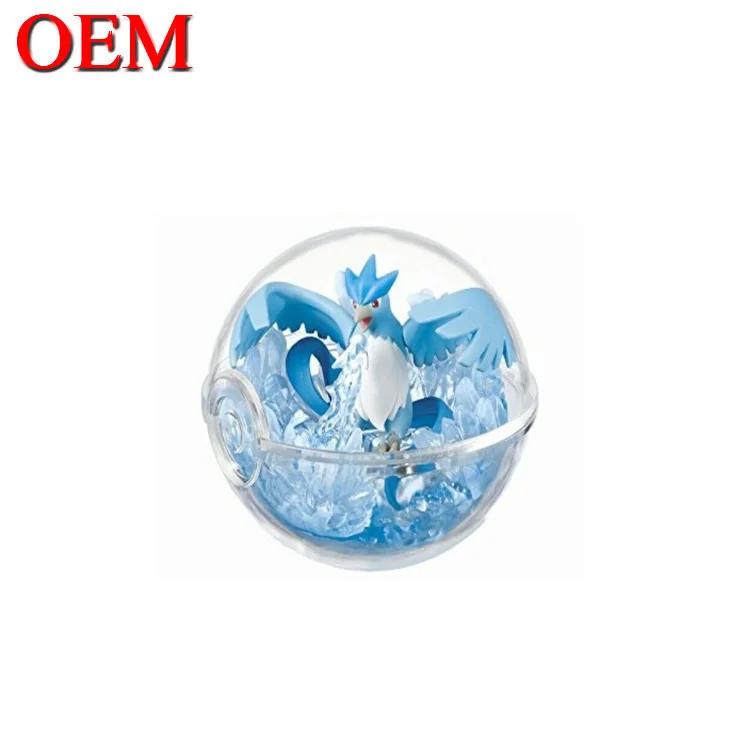 Customized 3d Plastic Cute Mini Cartoon Character Capsule Toys