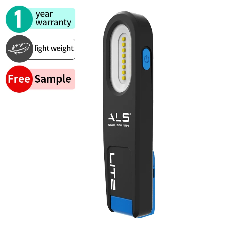 ALS 220lm Rechargeable SMD LED Work light Two modes Adjustable Inspection Light Free Sample