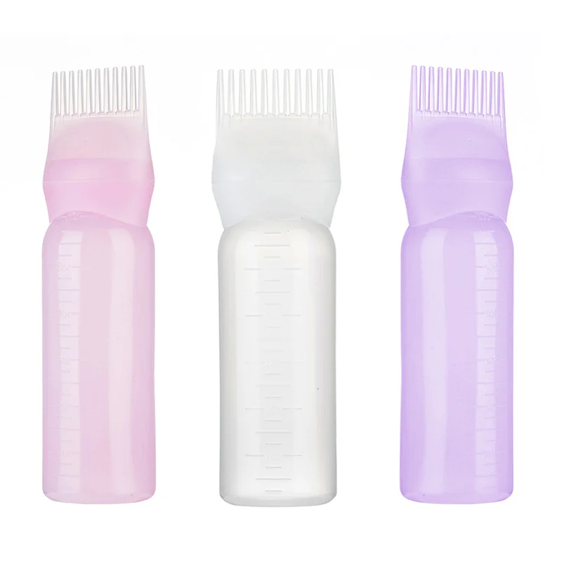 Free Sample Wan Mei Hair Dyeing Bottle Comb Tooth Bottle Dyeing Cream