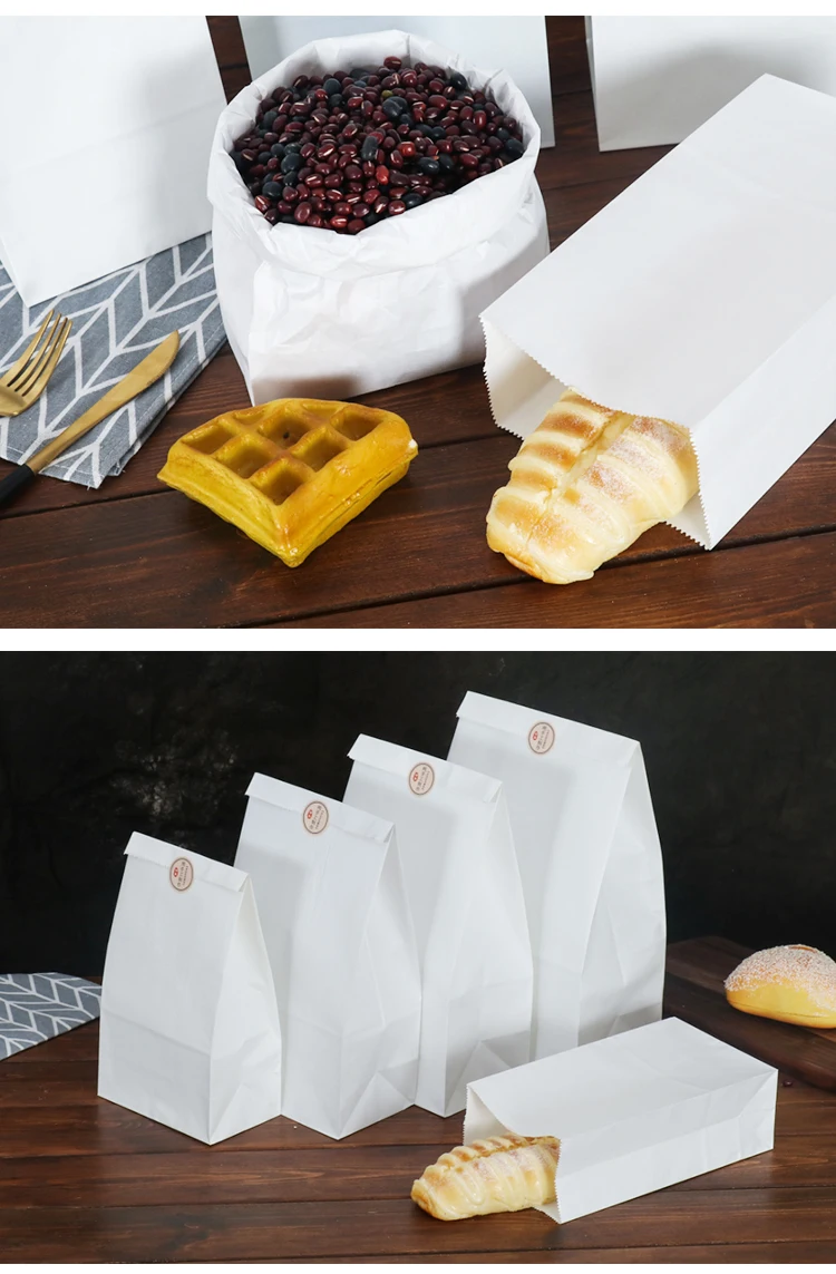 Wholesale Promotion Eco Friendly Brown Paper Bag Food Take Away Square